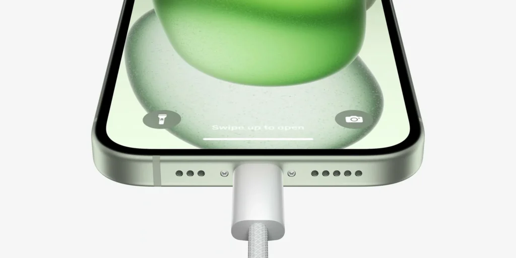 usb-c charging, iphone 15, apple transition, electronic waste